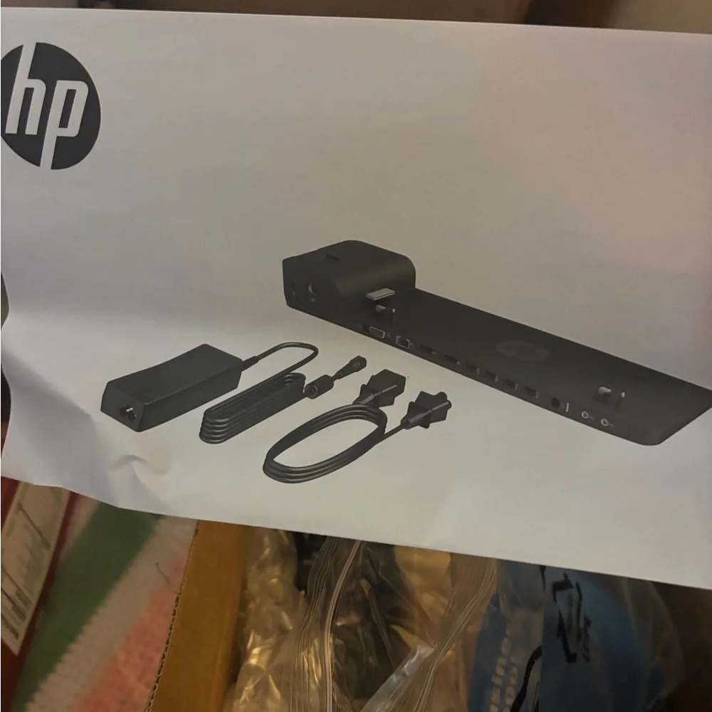HP Black Docking Station with Versatile Connectivity